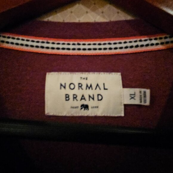 The Normal Brand Crewneck Sweatshirt – Maroon | Cozy Everyday Essential - Picture 2 of 5